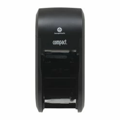Budget 🛒 Georgia-Pacific Compact® 2-roll Vertical Bath Tissue Dispenser in Black 😀