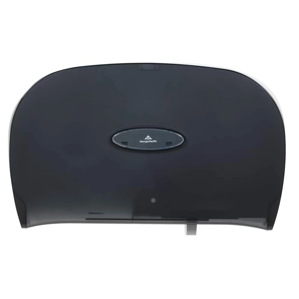 Outlet 🧨 Georgia-Pacific Jumbo Jr. Side-by-Side High-Capacity Jumbo Toilet Paper Dispenser in Black (Roll of 2) ⌛